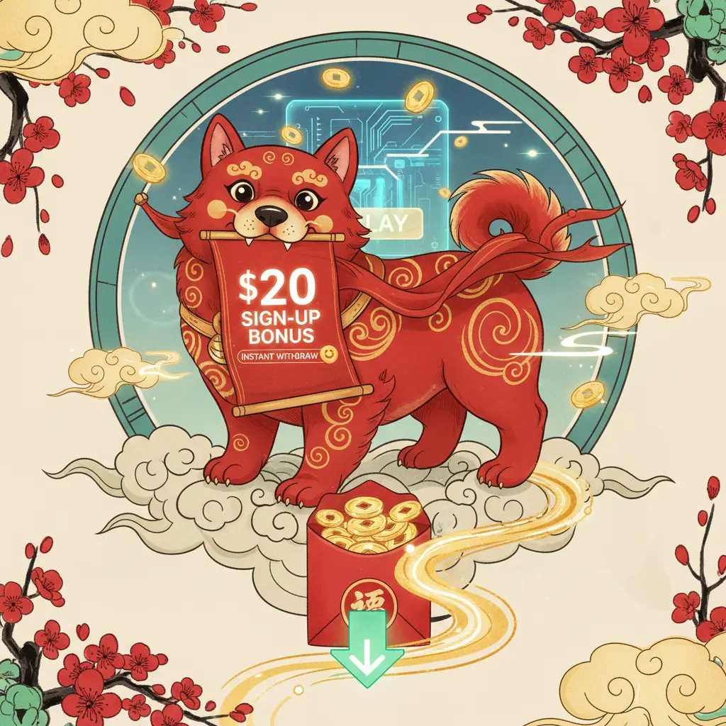 $20 sign up bonus instant withdraw - Red